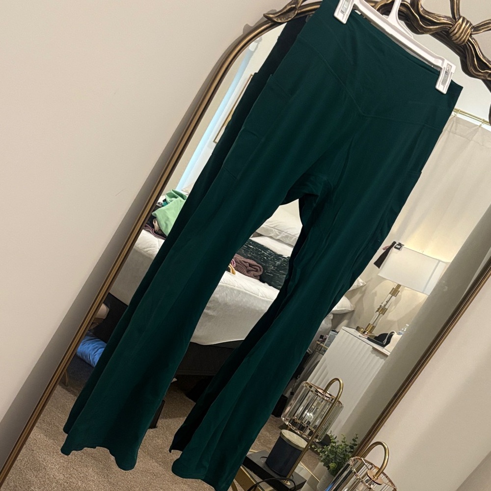 FP Movement by Free People Forest Green Flare Pants